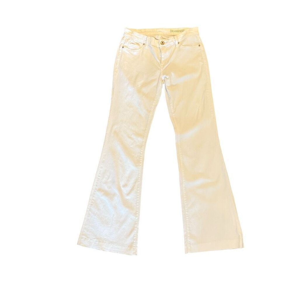 Blank NYC white flare jeans size 28